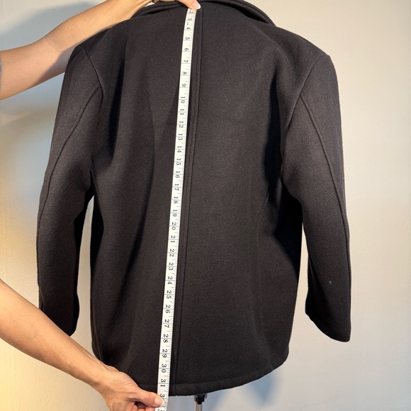 Schott NYC Black Wool Peacoat – Made in Canada - Picture 16 of 16